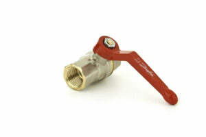 Кран шаровой латунный BVR Ду 65 (2 1/2") ВР/ВР полный проход рычаг Danfoss 065B8213